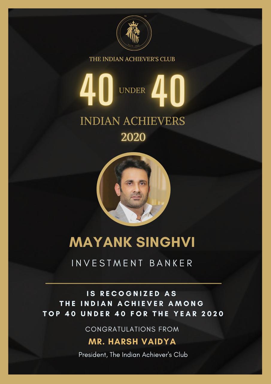Mayank Singhvi Investment Banker Delhi
